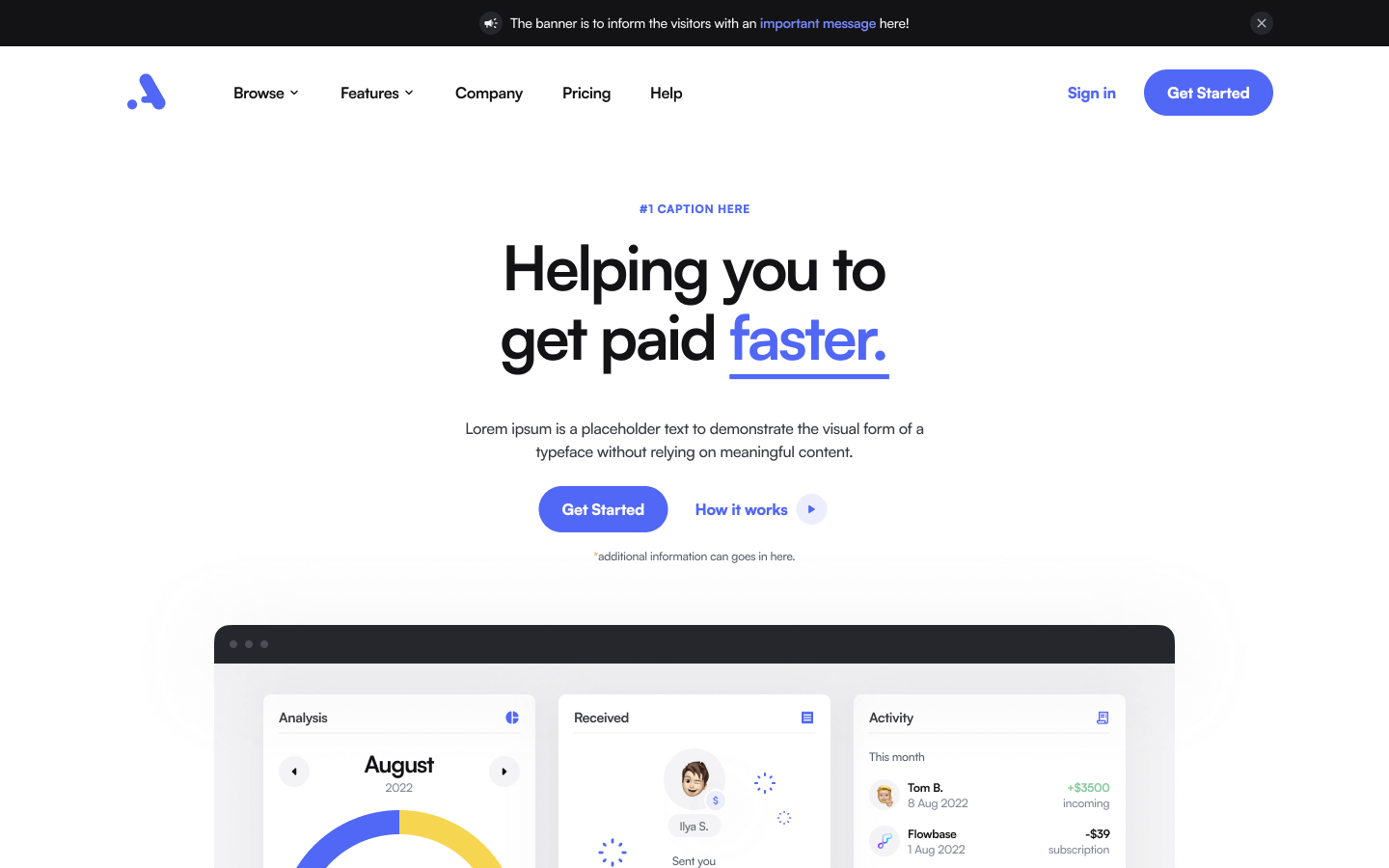 Webflow Header Component | Flowbase