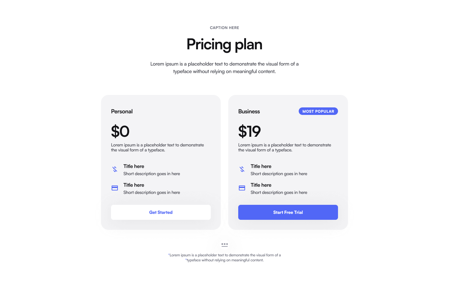 Pricing