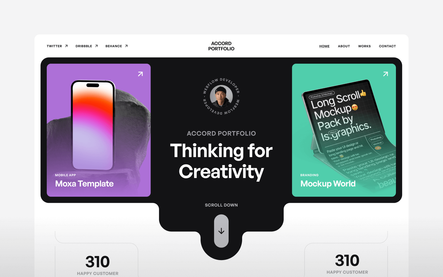 Accord Portfolio Template Template Flowbase