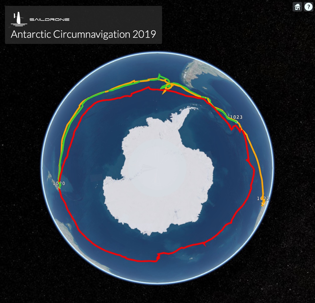 Saildrone data collected in Antarctica