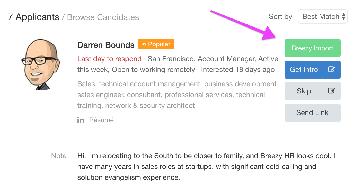 breezy chrome extension