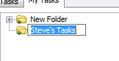 Naming a Folder in Sage 100 My Tasks Panel