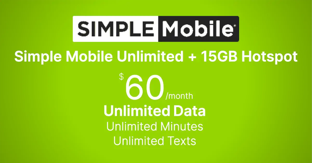 Is Simple Mobile Unlimited + 15GB Hotspot Worth It for 1 Line?