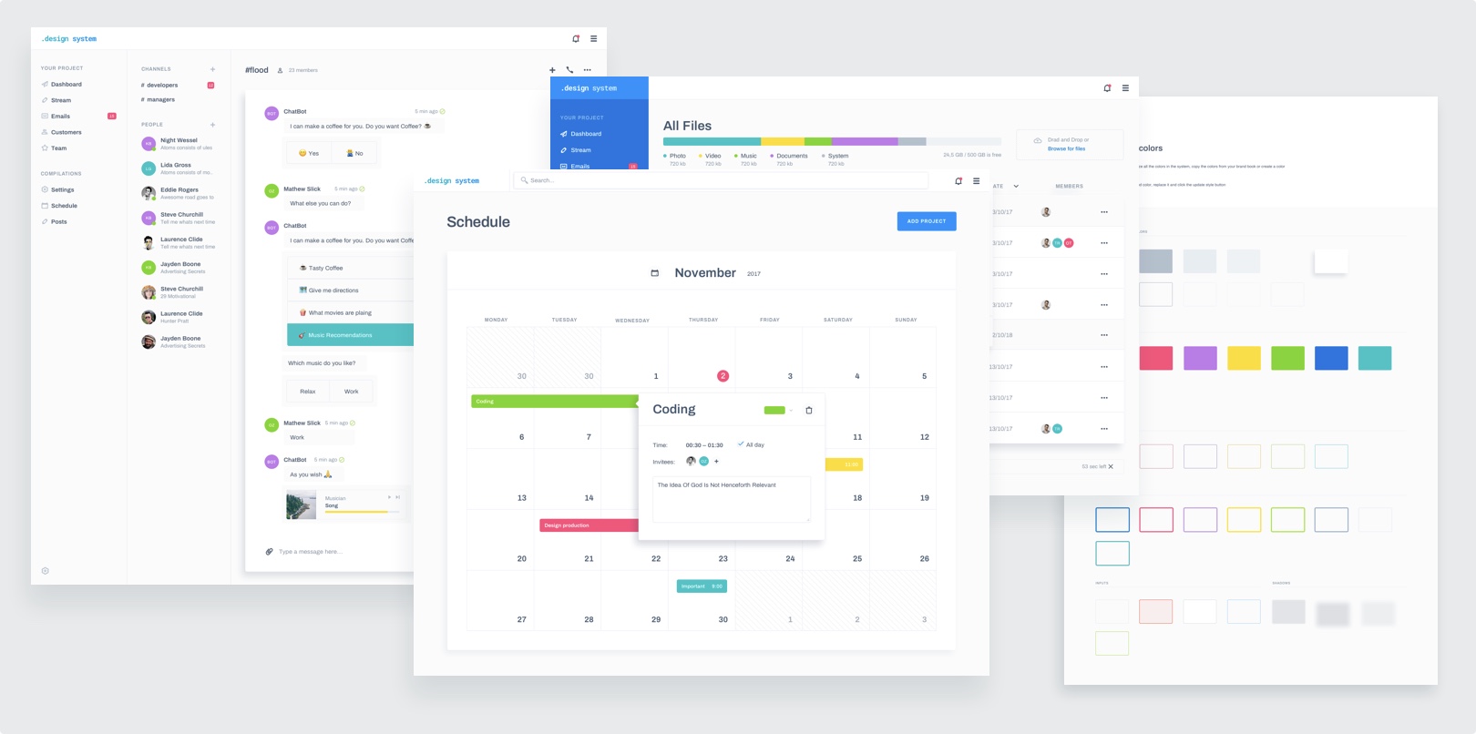 Control Panel, Design System, UI Kit, Templates