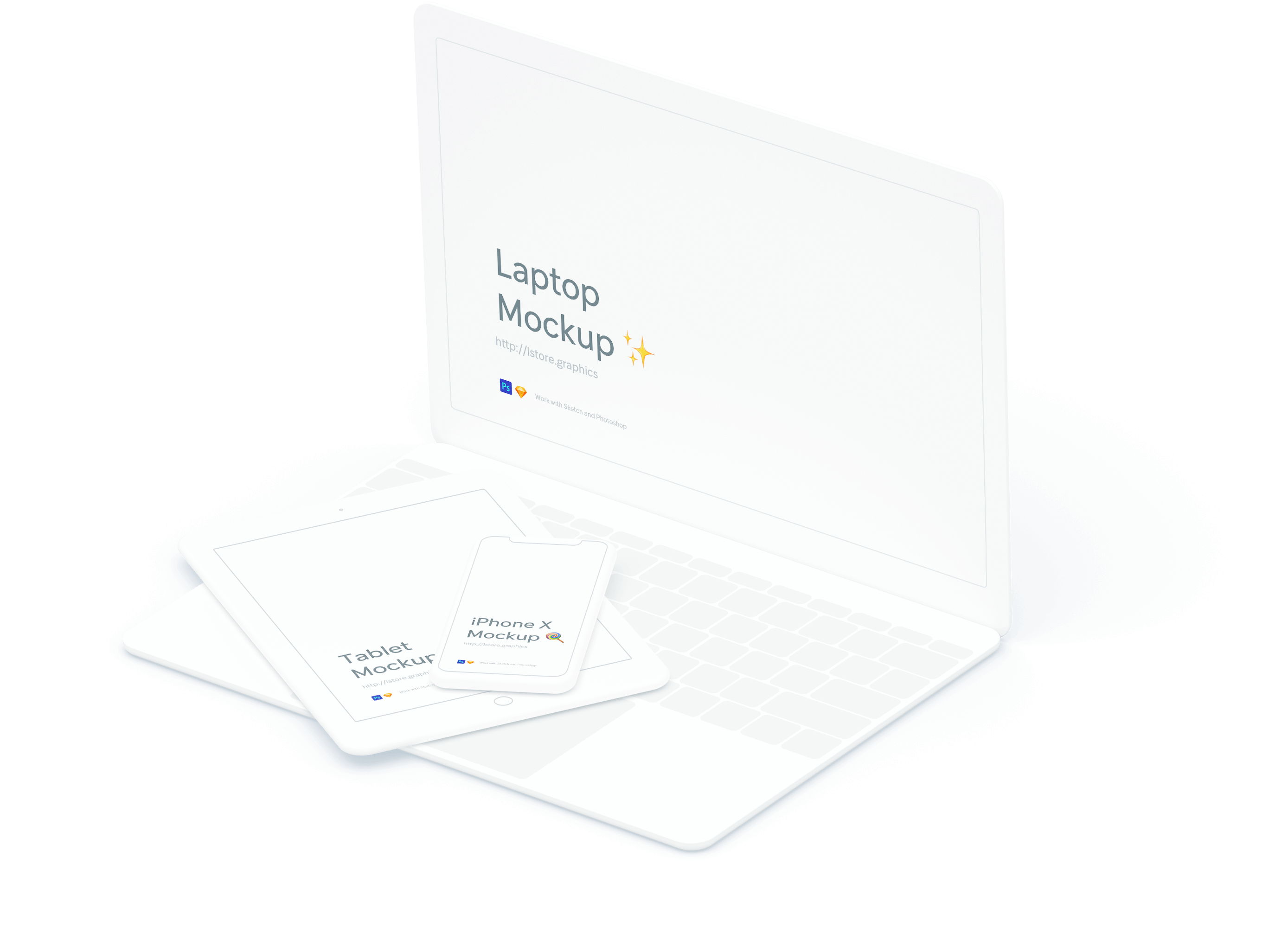 Simple Minimalistic Devices Mockups