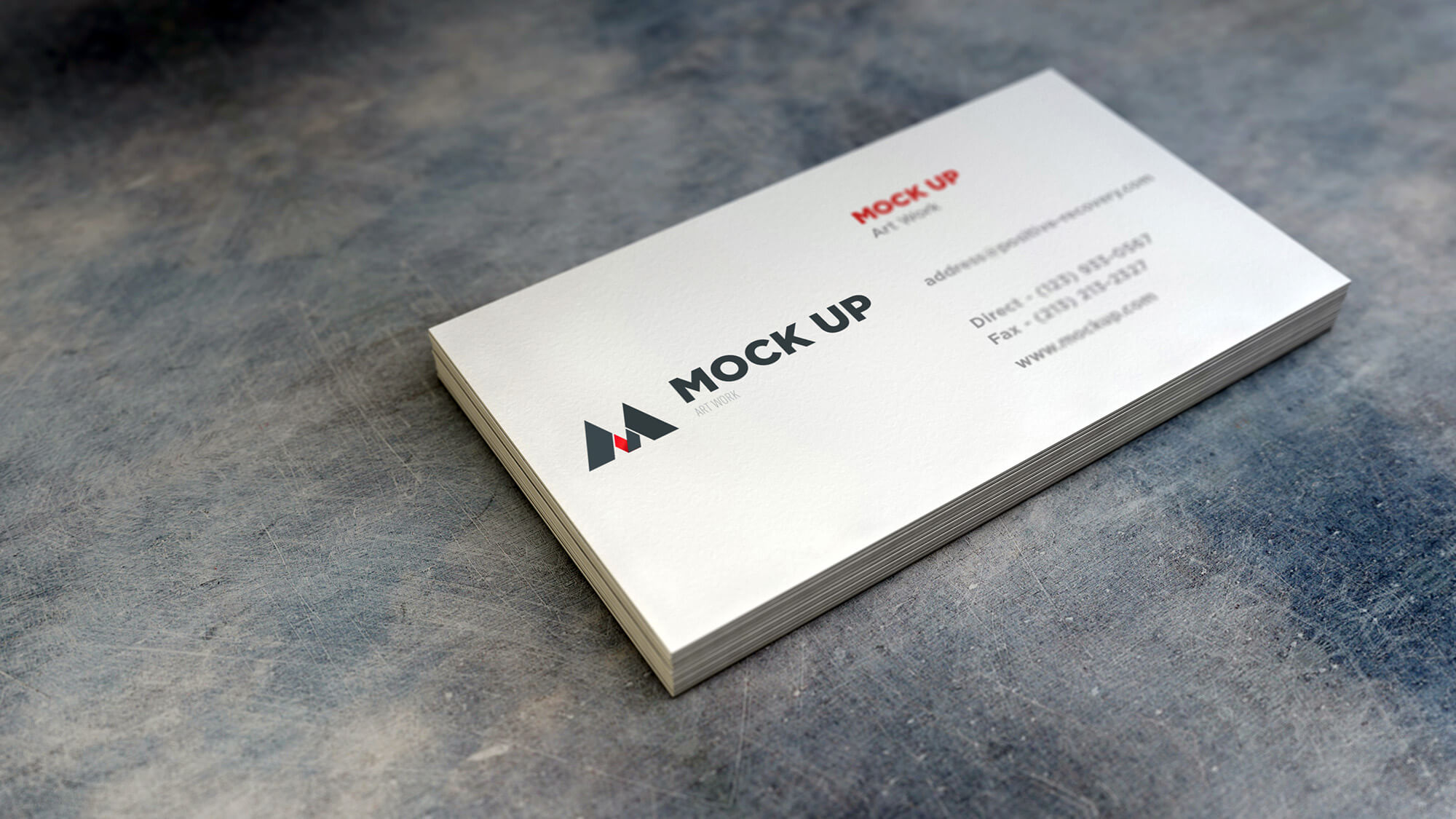 Free Beautiful Business Card Mockup