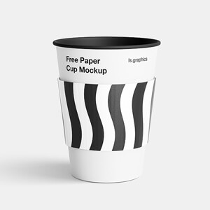 Free Paper Cup Mockup