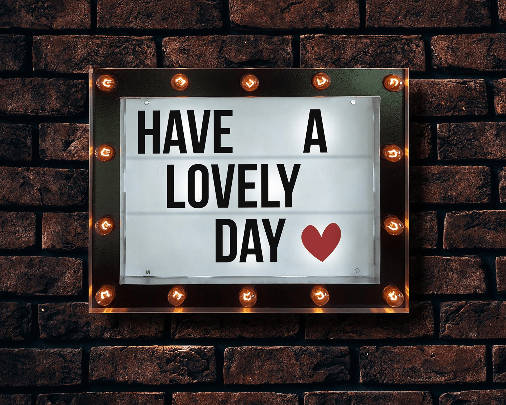 Download Free Marquee Cinema Light Box Poster Mockup
