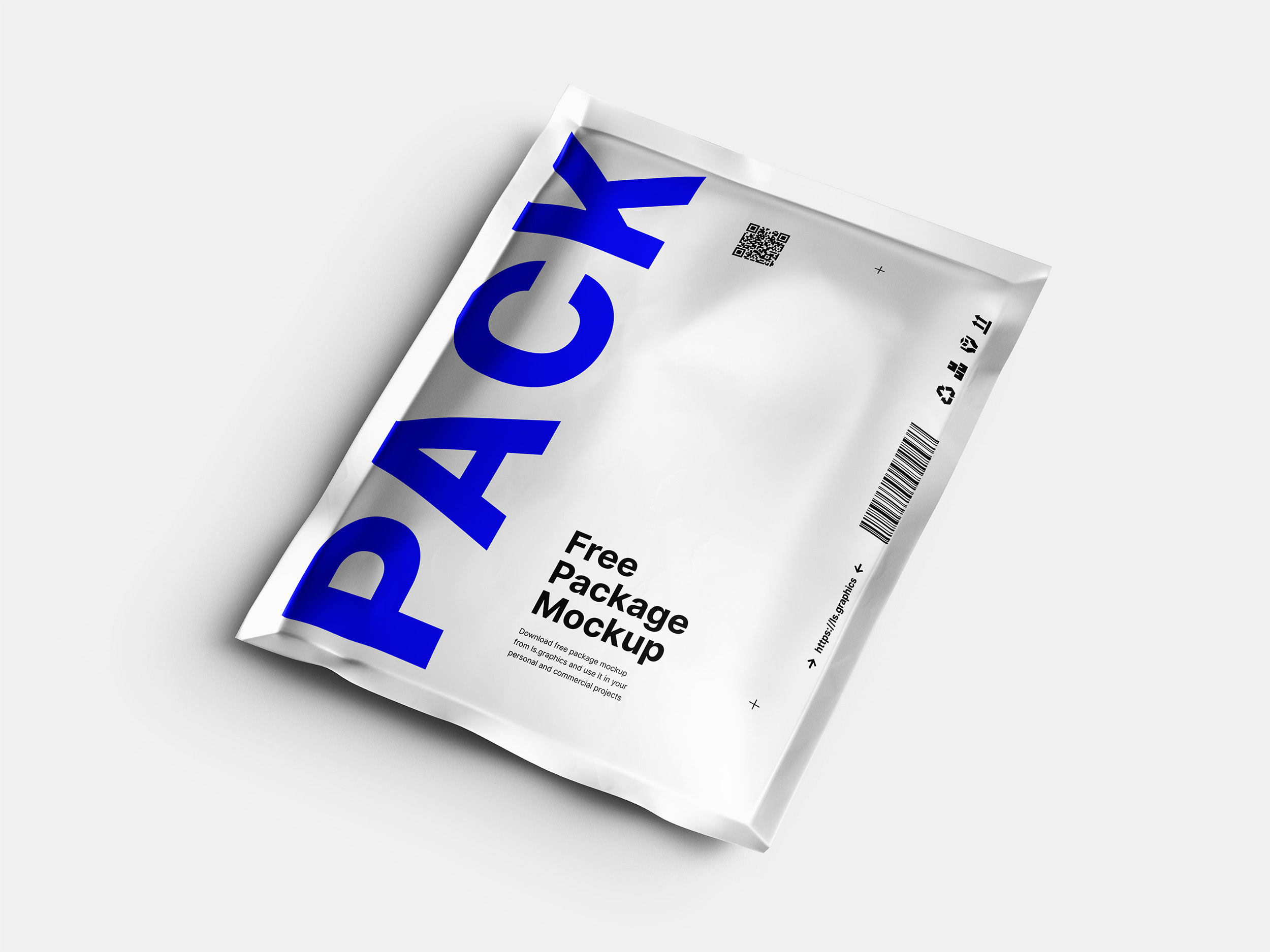 Free Aluminum Pouch Package Mockup 2 Ls Graphics