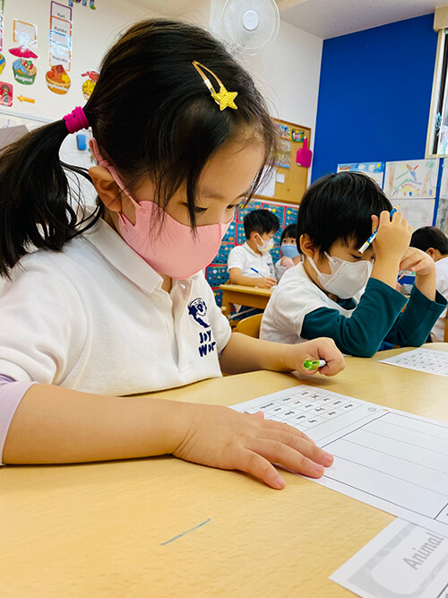 Students studying.