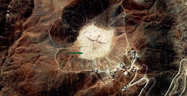 vista satelital del zopilote de cerro prieto