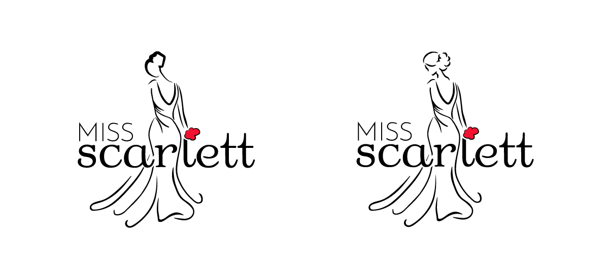 Miss Scarlett Logo more variations