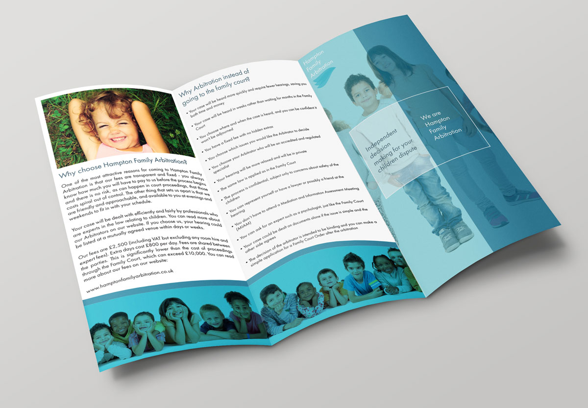 Image of Hampton Family Arbitration leaflet inner page