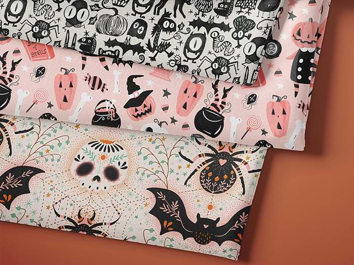 Stack of Halloween designs