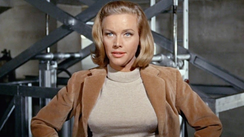 Honor Blackman (1925-2020), Pussy Galore, leader of Pussy Galore's Flying Circus female aviators, Goldfinger, Bond film