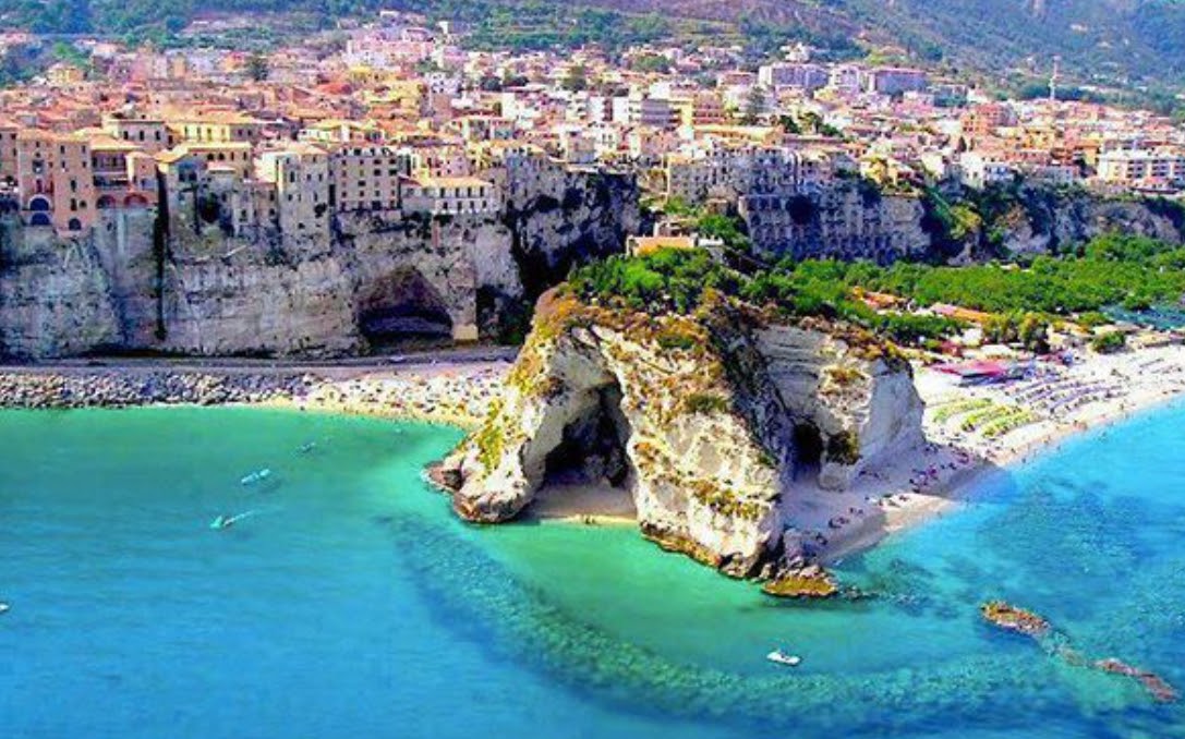 Tunnels are built under the mountains in Calabria, Italy