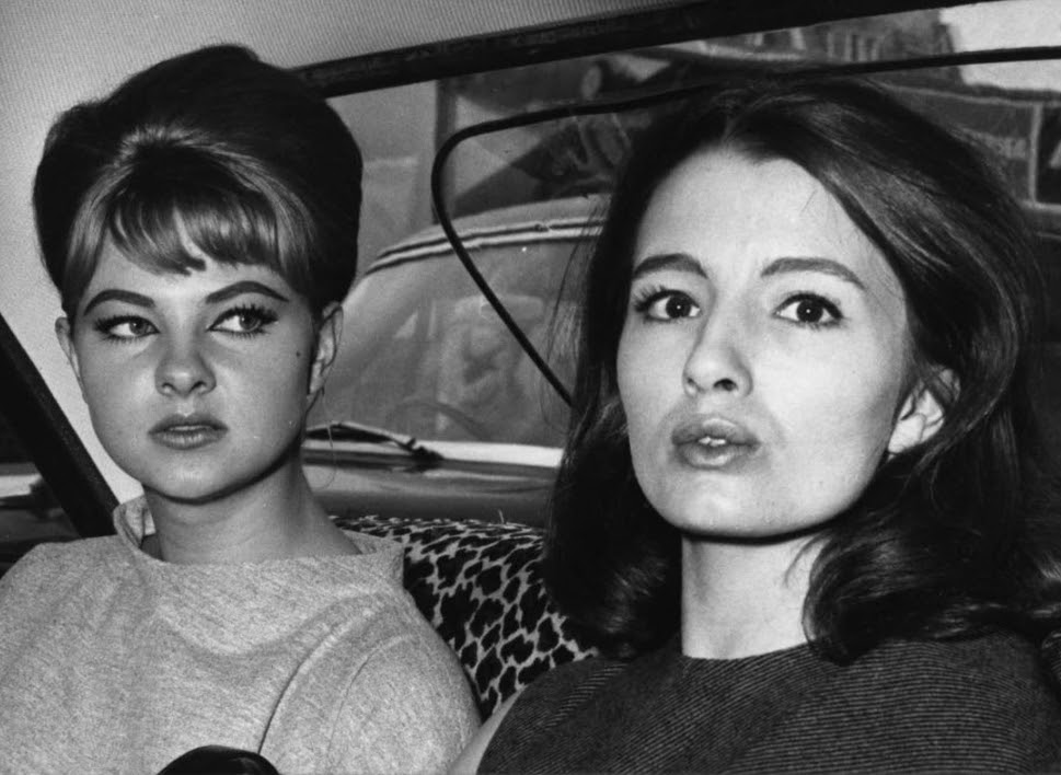 Christine Keeler (right)