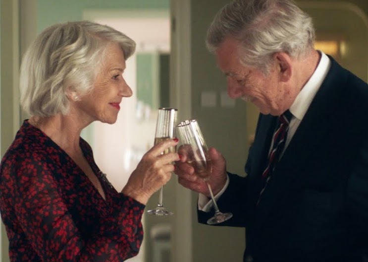 Roy (Ian McKellen) targets Betty (Helen Mirren) in The Good Liar