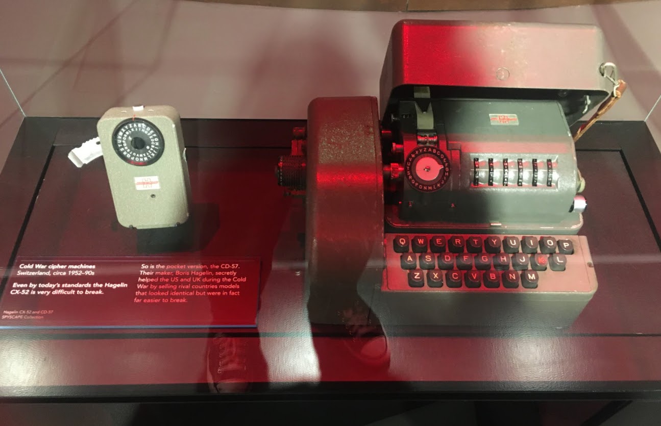 SPYSCAPE New York HQ’s Hagelin CX-52 (right) would be difficult to break even today