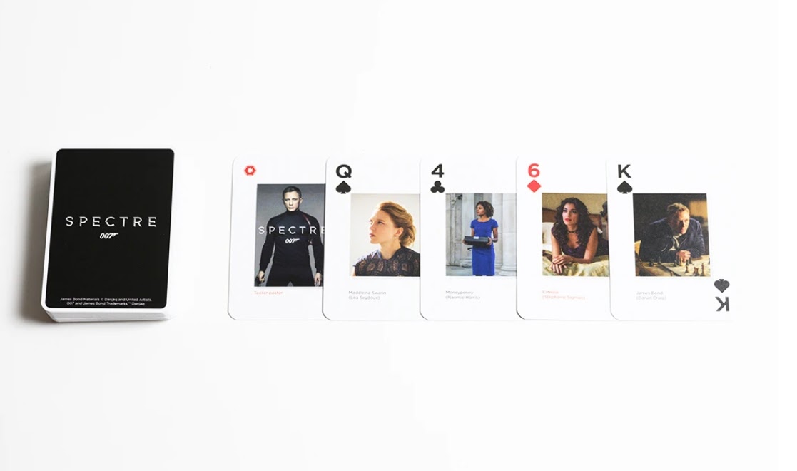 Spectre Bond playing cards