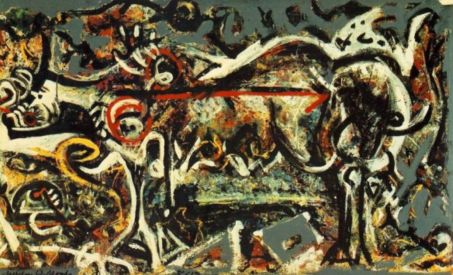 Jackson Pollack's painting The She-Wolf