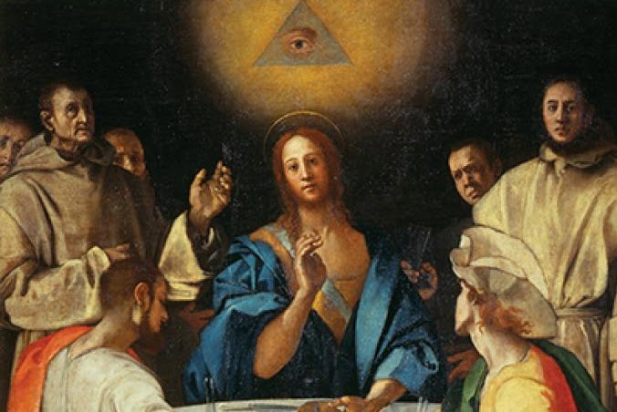 Pontormo’s Supper at Emmaus (1525) uses the Eye of Providence