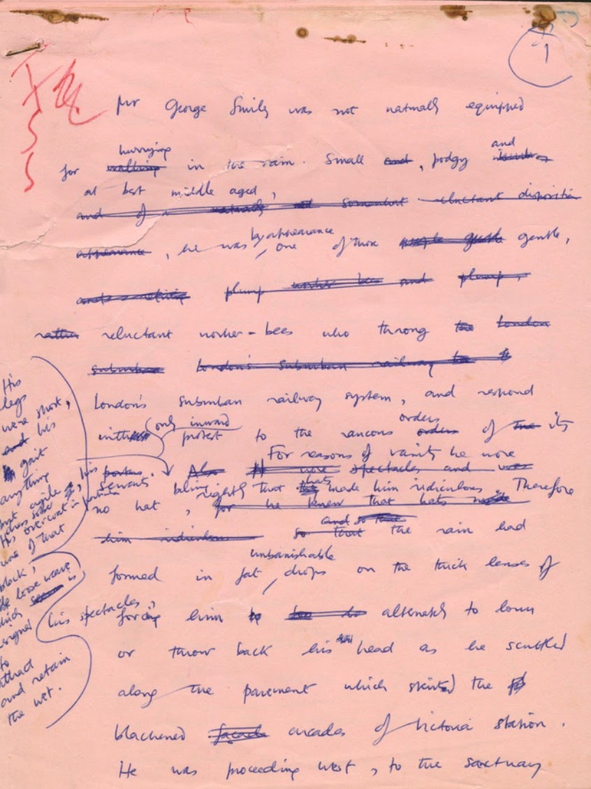 le Carre manuscript for Tinker Tailor Soldier Spy