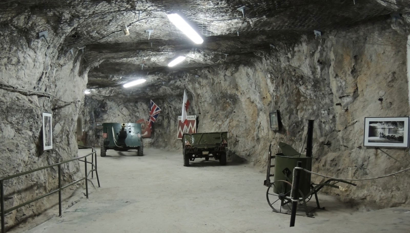 A section of the 34-mile network in the Rock of Gibraltar