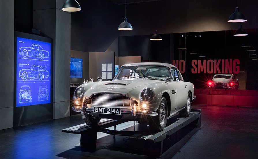 The GoldenEye DB5 at SPYSCAPE's New York HQ