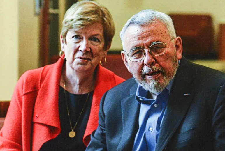 Joanna Mendez with her husband Tony Mendez