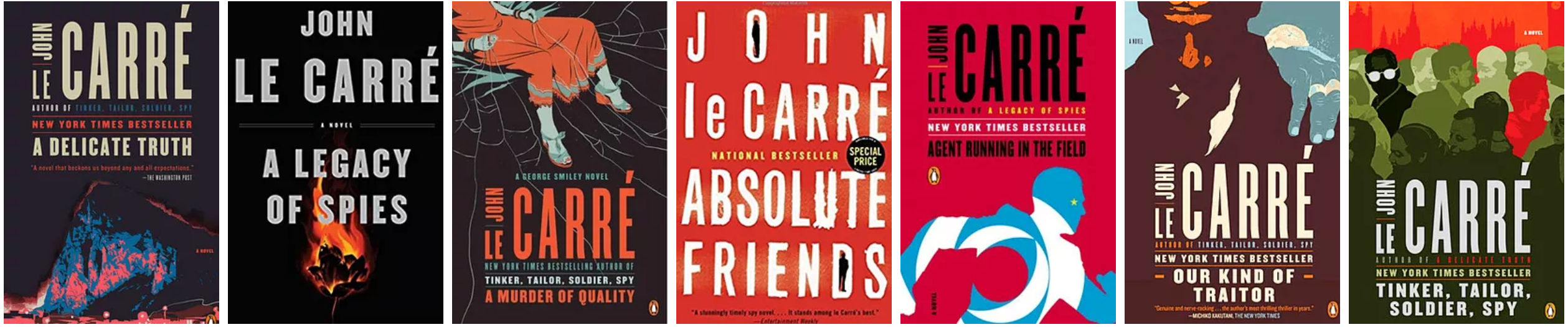 John le Carre books from the SPYSCAPE collection