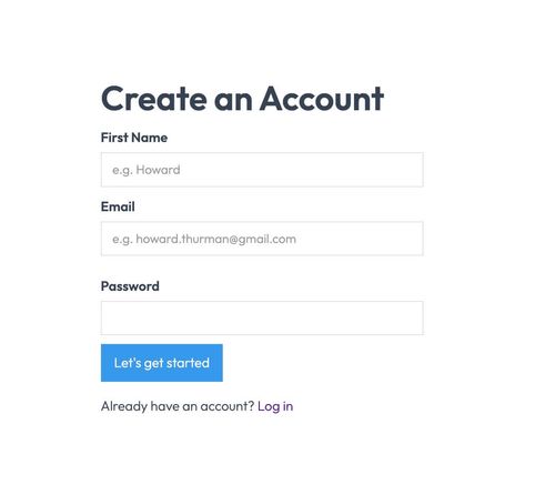 Unstyled Signup | Free Webflow Component