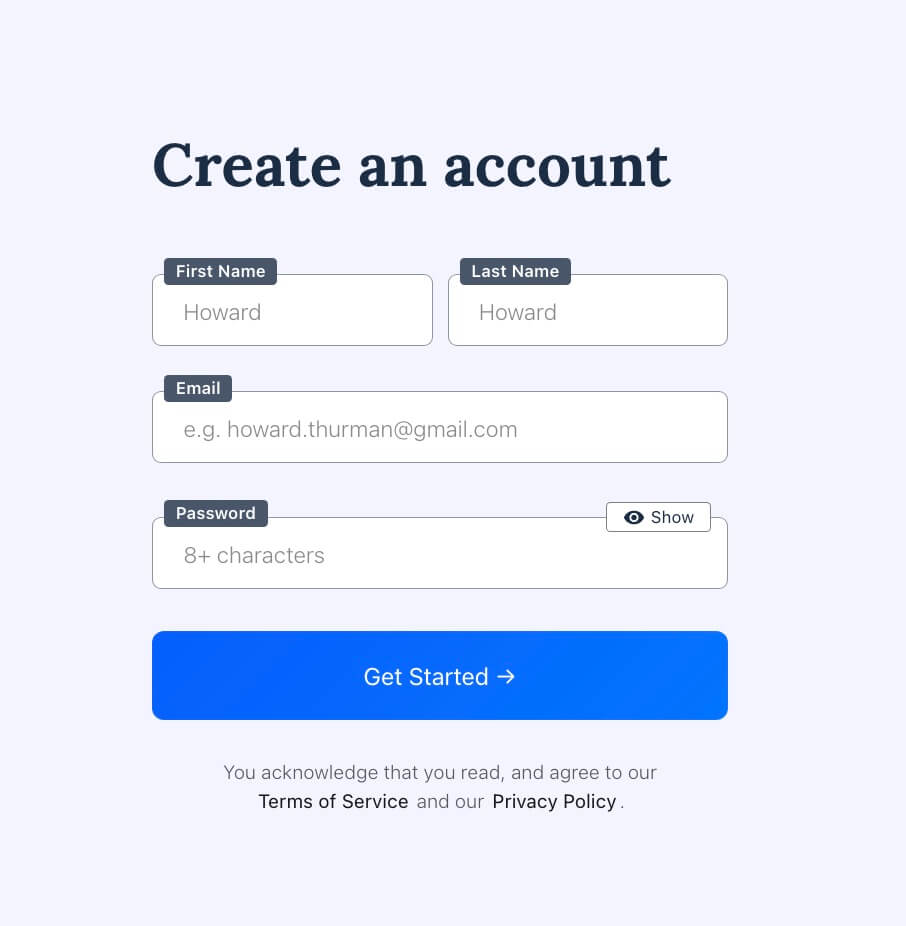 SaaS Signup Template | Free Webflow Component
