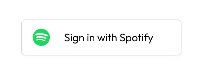 Spotify Social Login | Free Webflow Component
