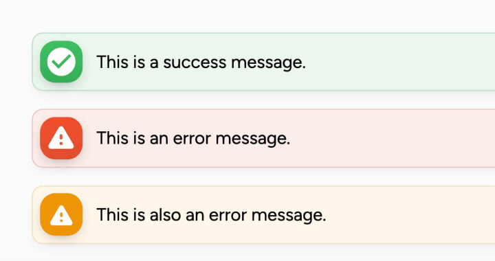 Error and Success Boxes for Webflow