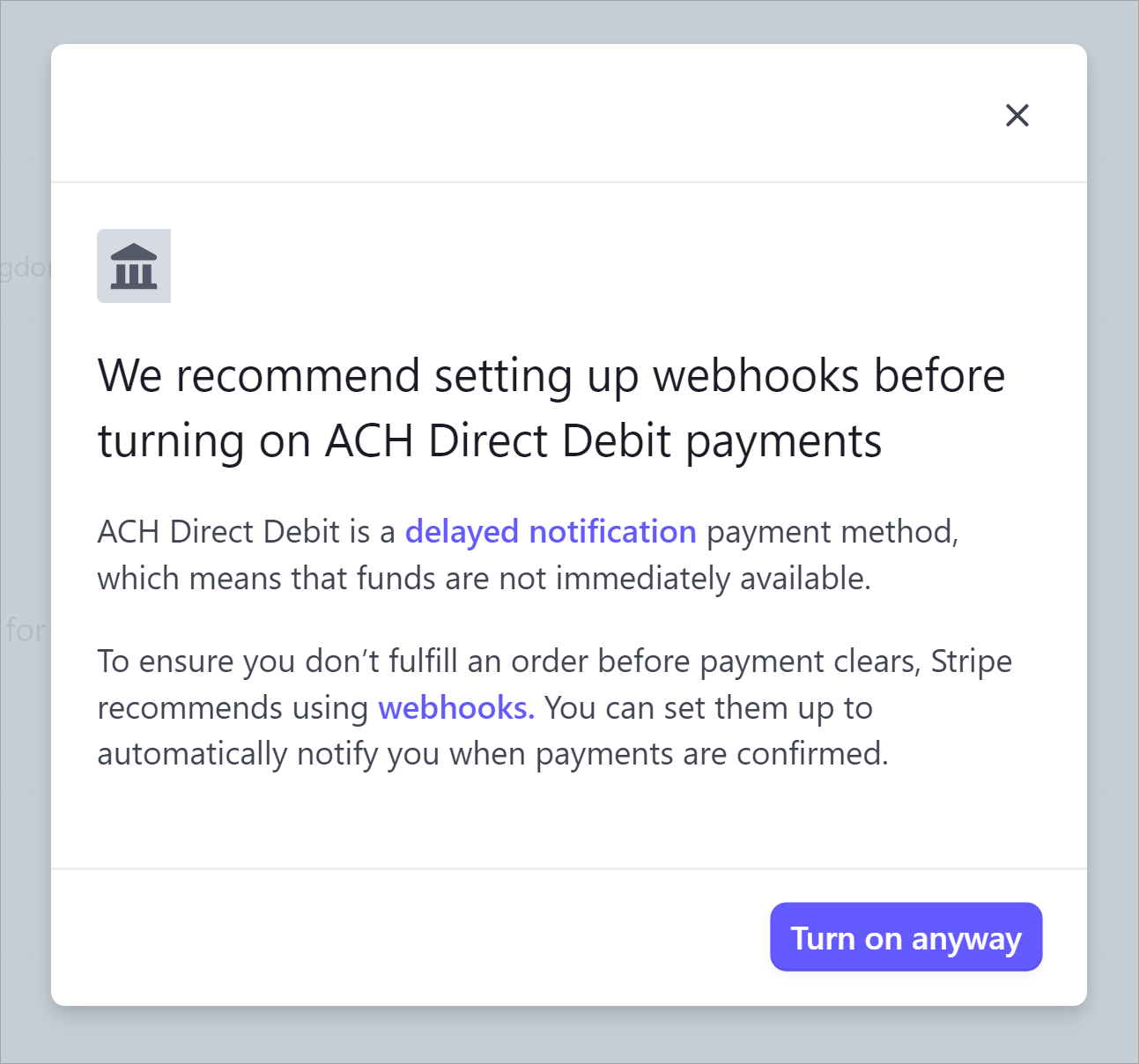 ACH Payments For Webflow