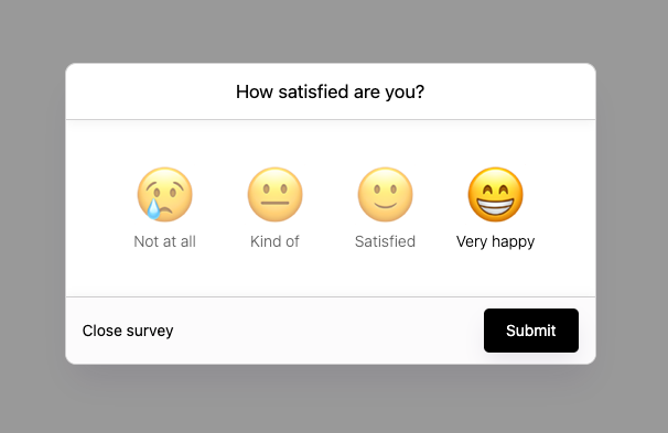 Satisfaction Survey Modal | Free Webflow Component