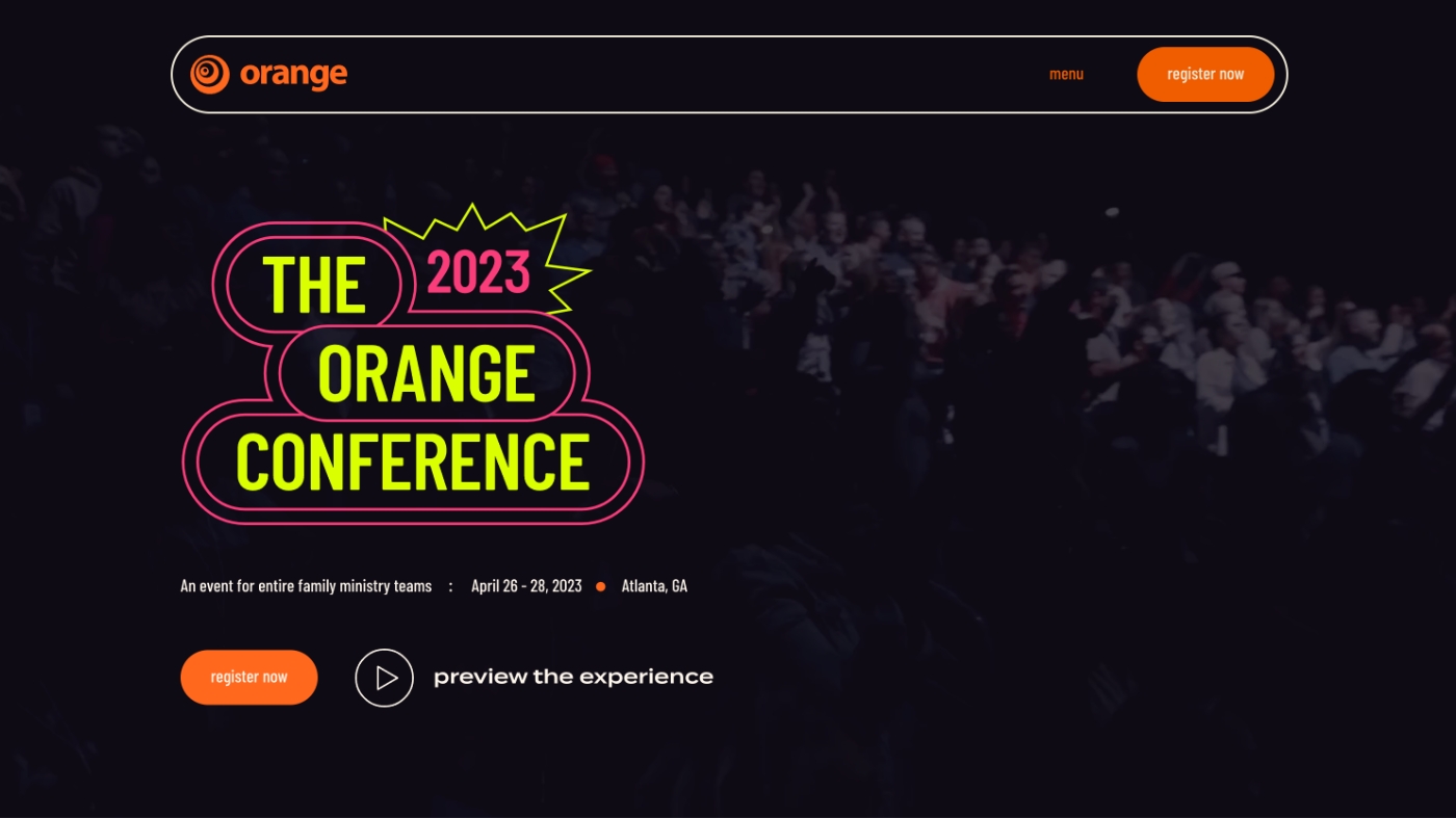 Orange Conference website