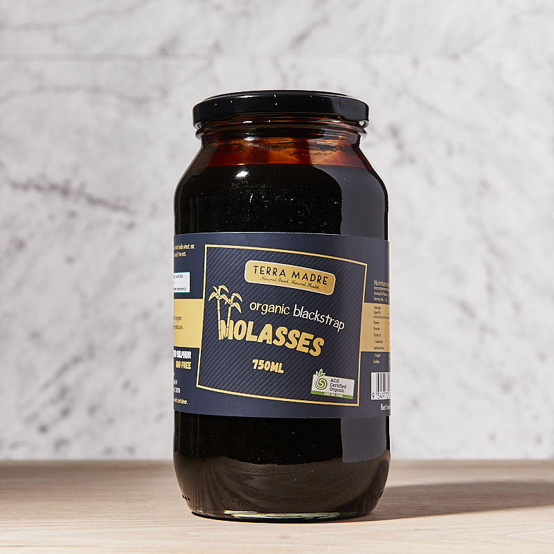 Black Strap Molasses Organic 1kg (750ml) Syrups Terra Madre