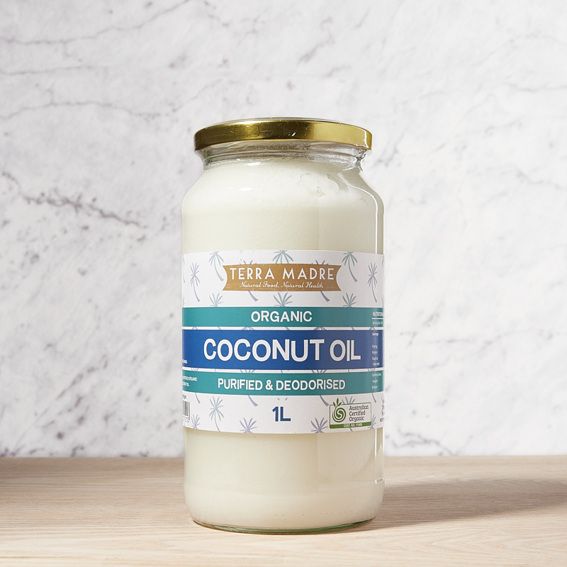 Coconut Oil Purified Organic 1L x4