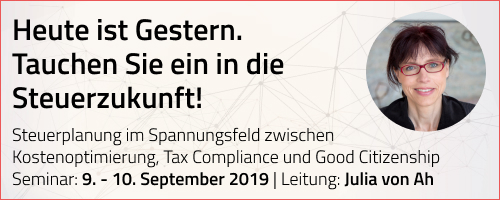 ISIS)-Seminar, Steuerplanung im Spannungsfeld zwischen Kostenoptimierung, Tax Compliance und Good Citizenship – Chancen und Risiken