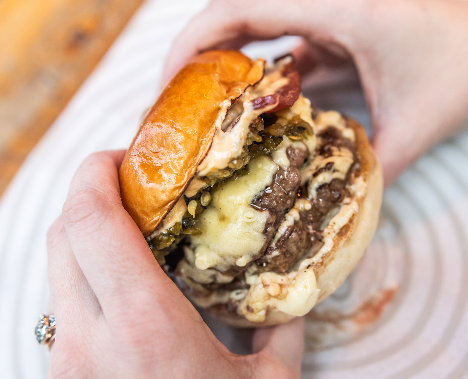 patty and bun burger