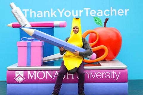 people having picture taken at social playground custom event activation