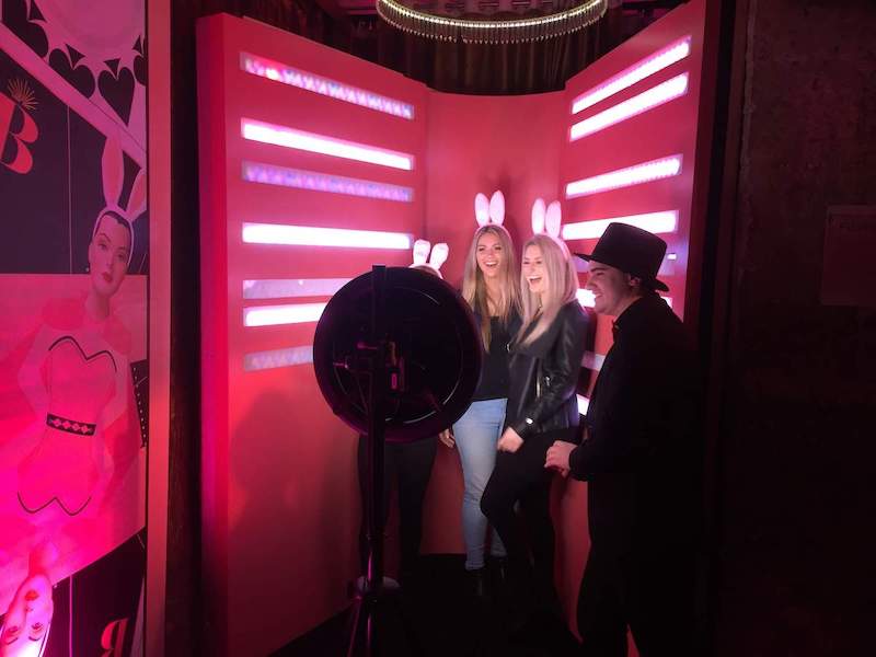 gif booth event setup