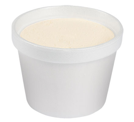 large cup of vanilla ice cream nursing unit pantry