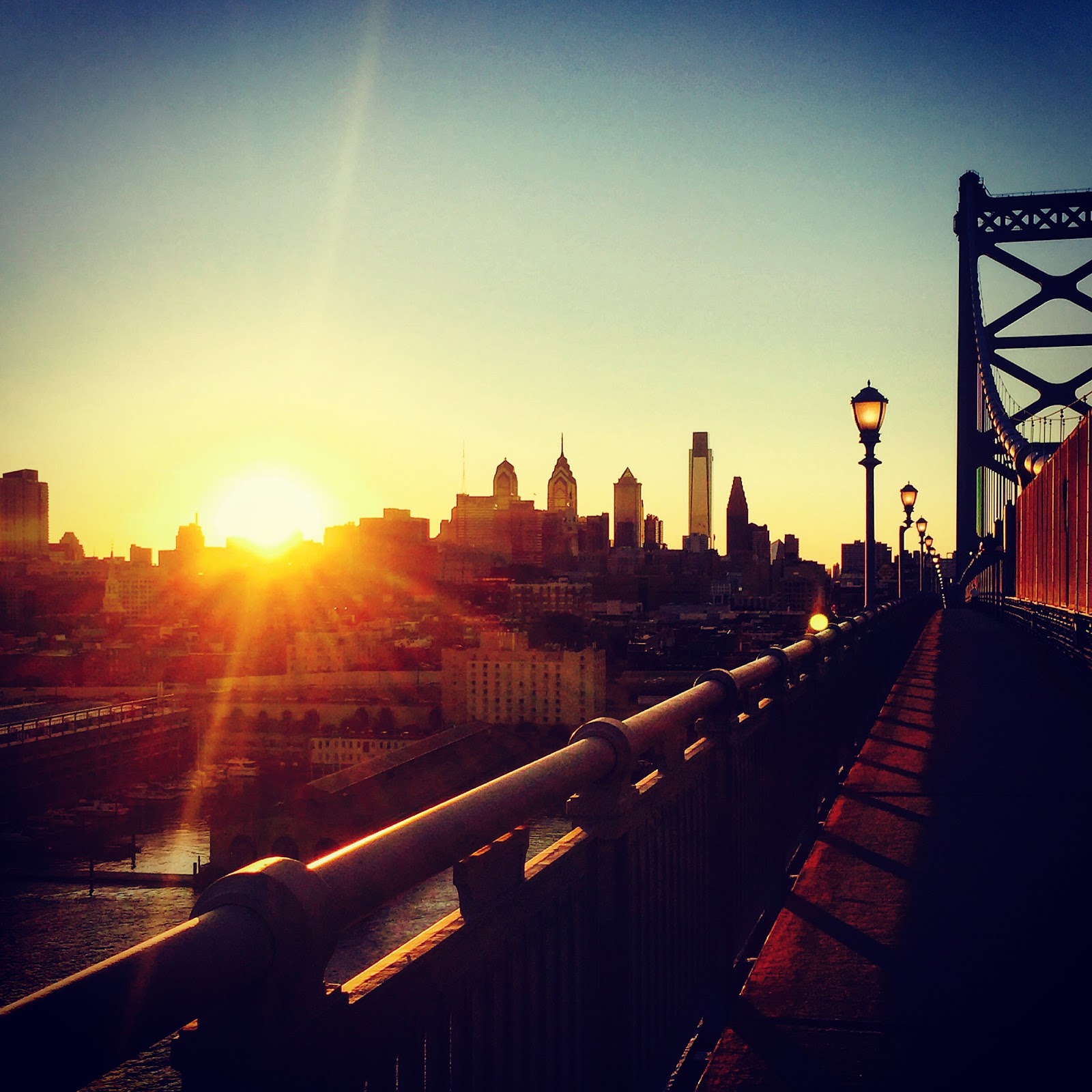 traveling in philly sunrise