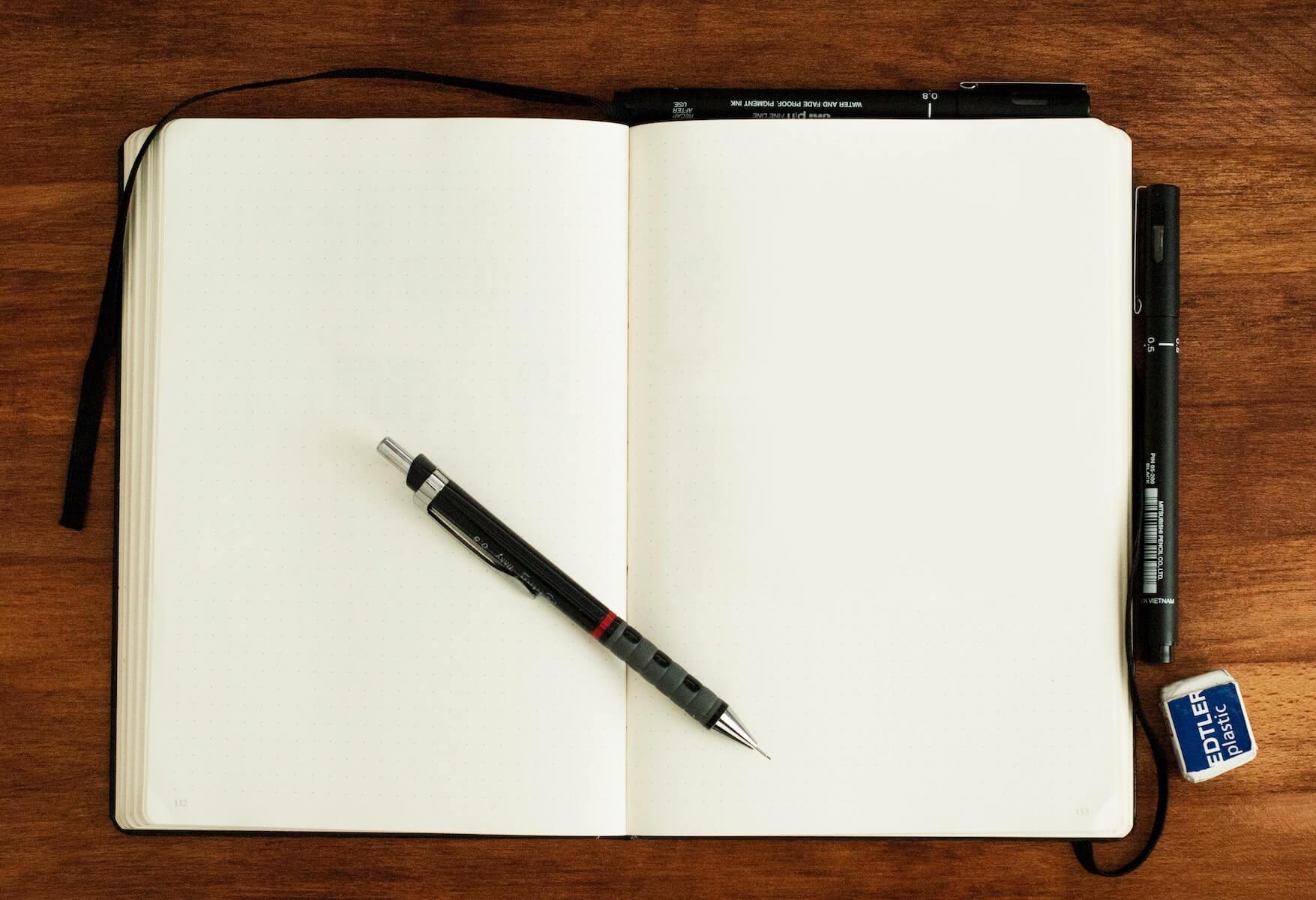 notebook and pen for nursing orientation