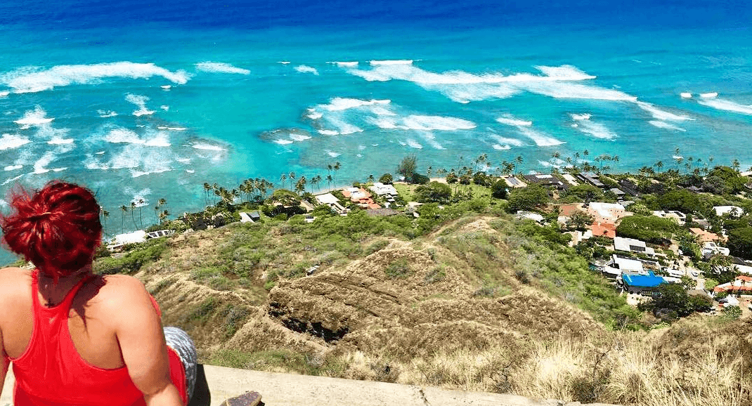 jeri ford travel nurse overlooking tropical island