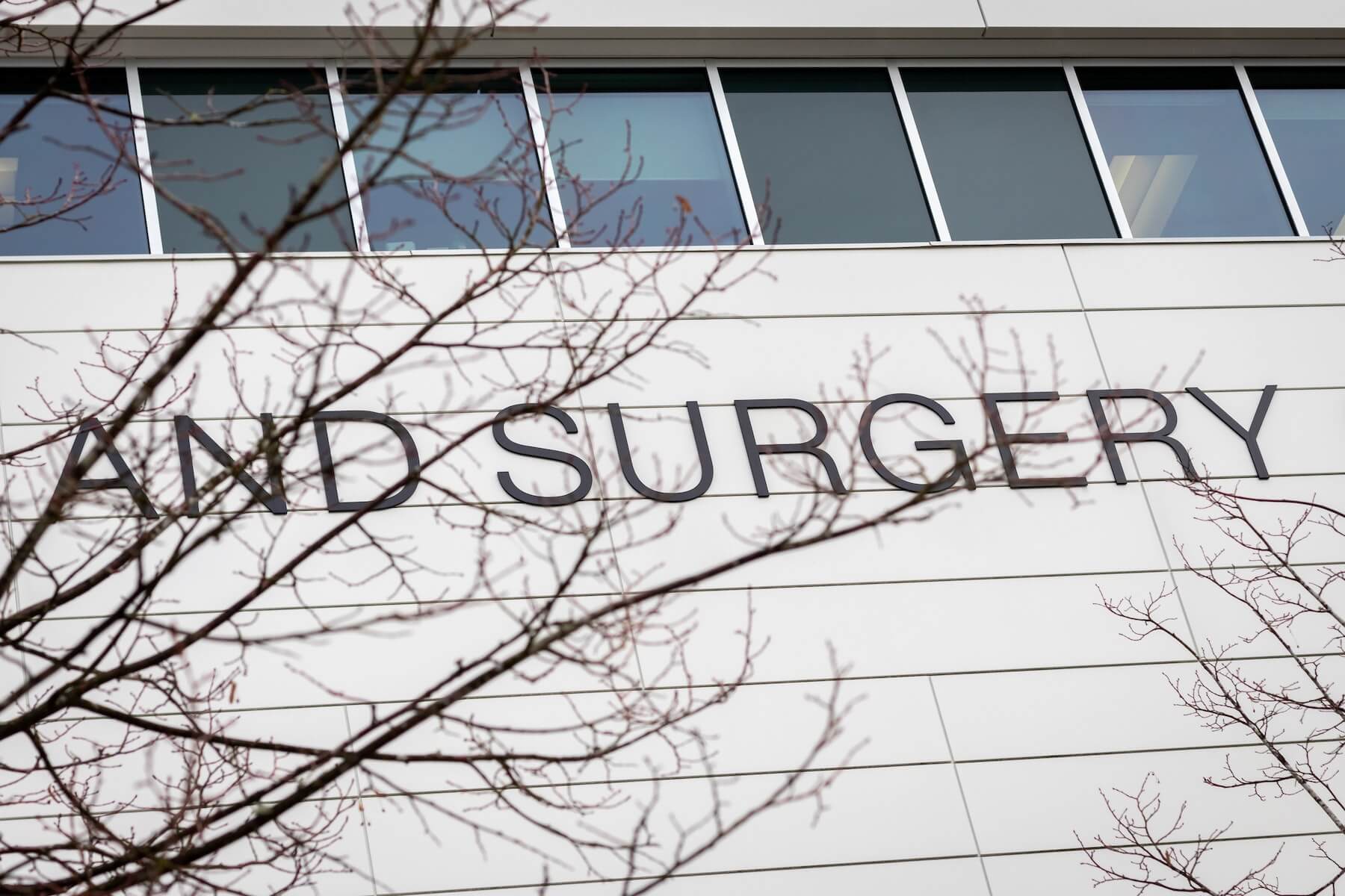 outside of medical building with letters reading surgery nurse anesthetist CRNA