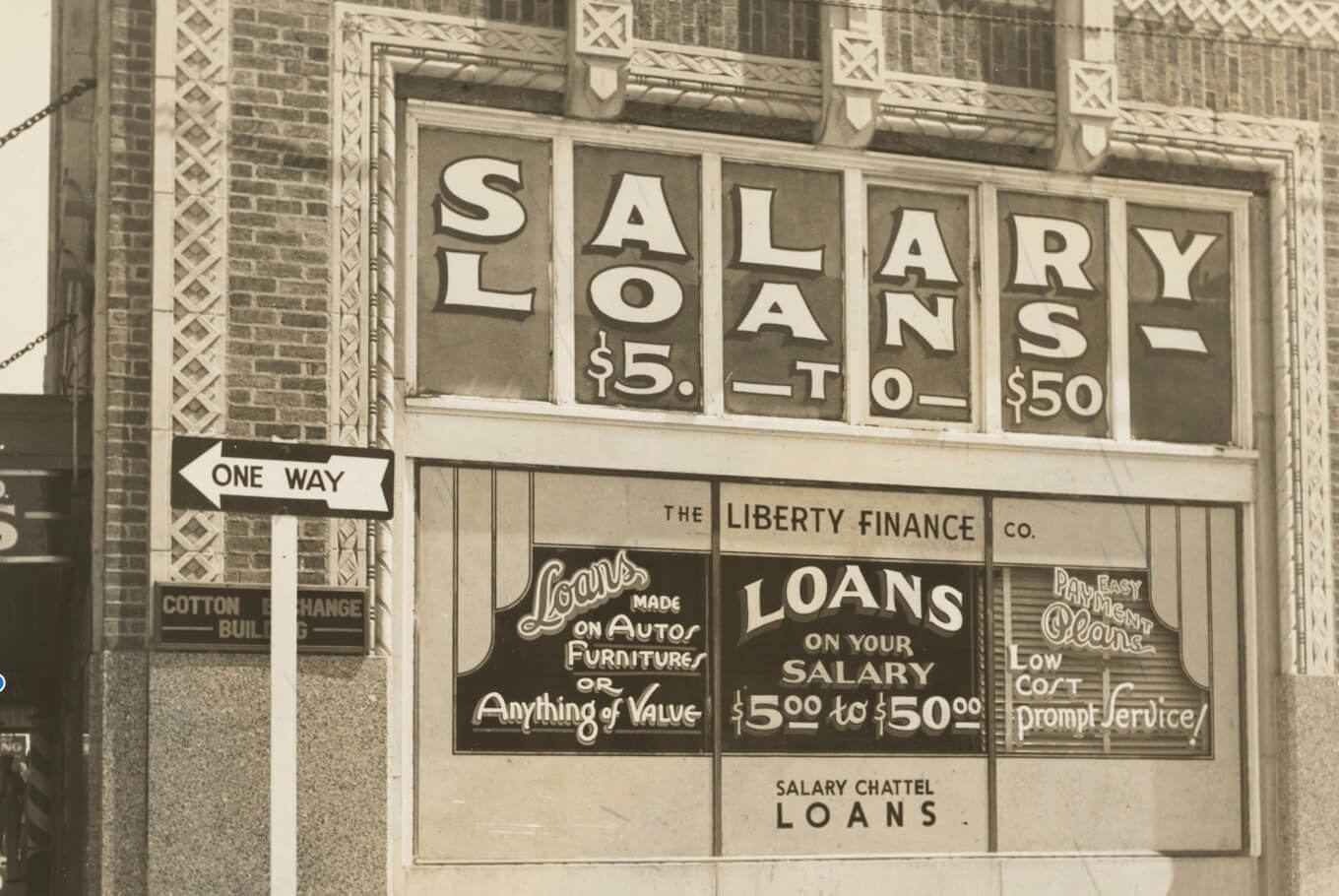 vintage photo of city storefront salary loans how to get a loan as a travel nurse